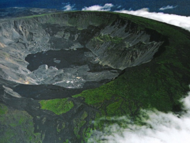 The Sierra Negra Volcano, in Galápagos, Ecuador.